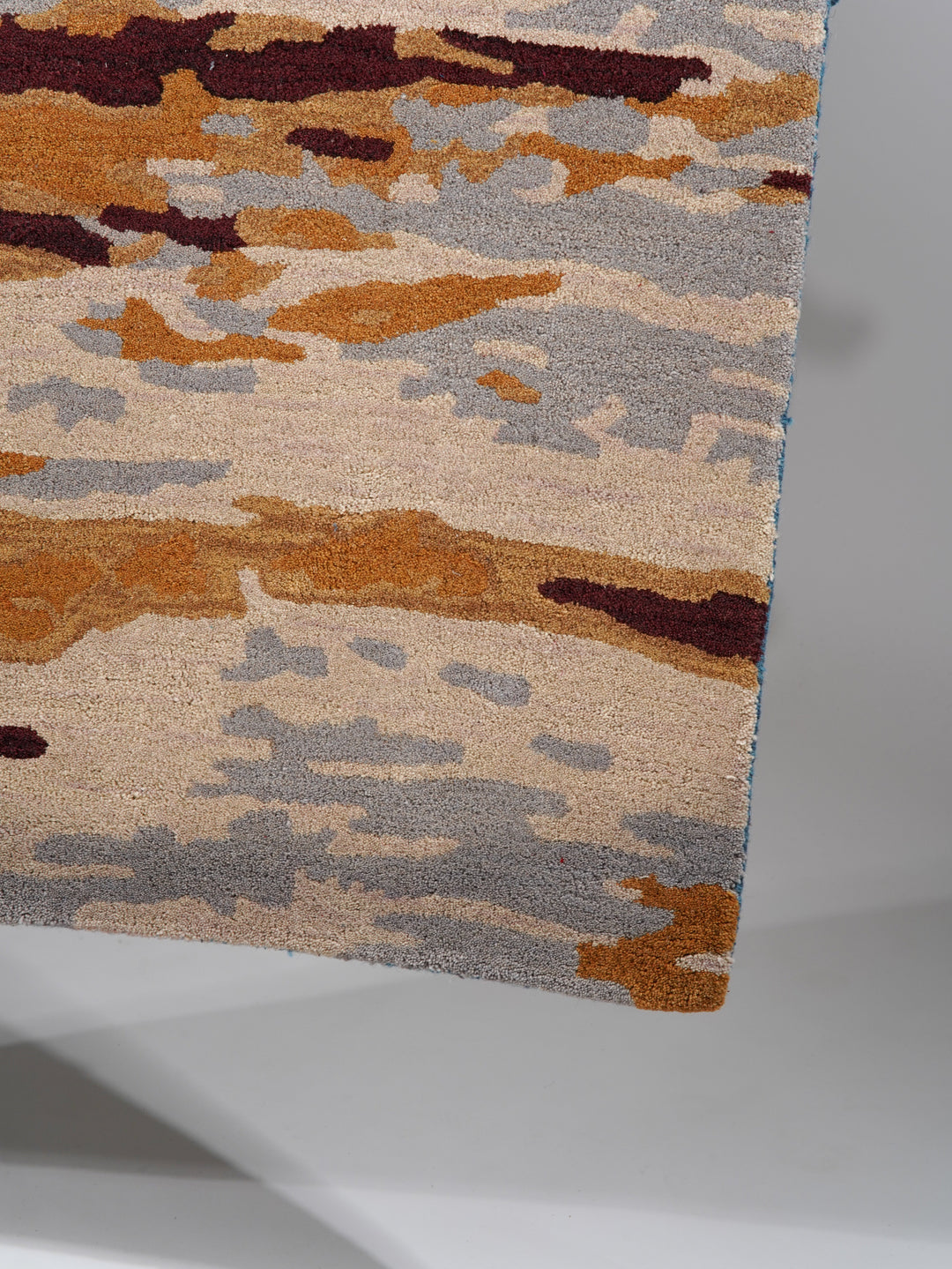 Hand Tufted Wool Area Rug Abstract Multicolor K00S13