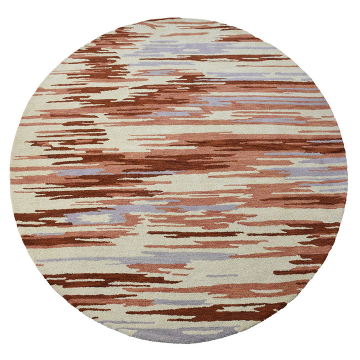 Hand Tufted Wool Area Rug Abstract Multicolor K00S14