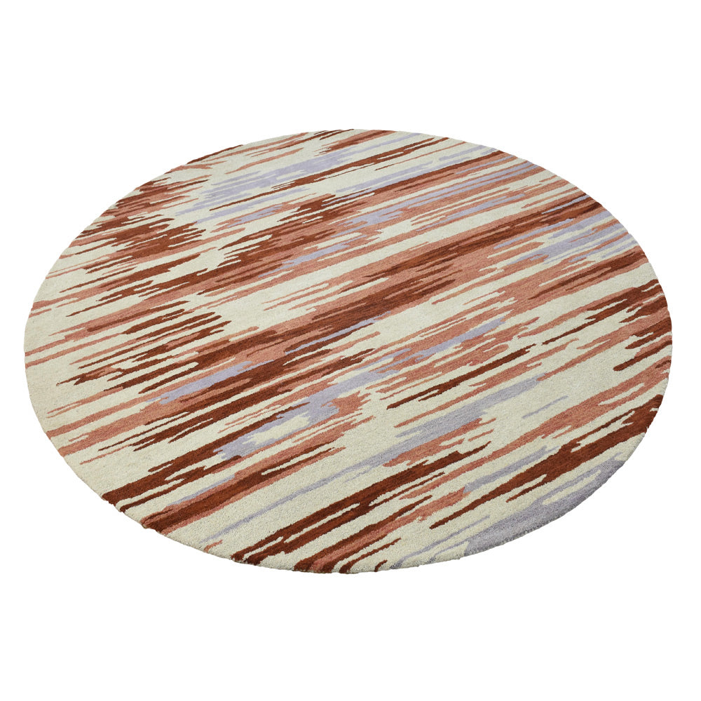Hand Tufted Wool Area Rug Abstract Multicolor K00S14