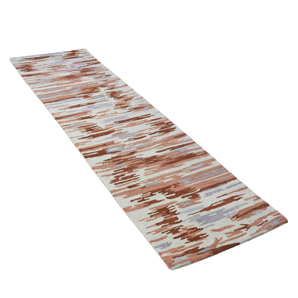 Hand Tufted Wool Area Rug Abstract Multicolor K00S14