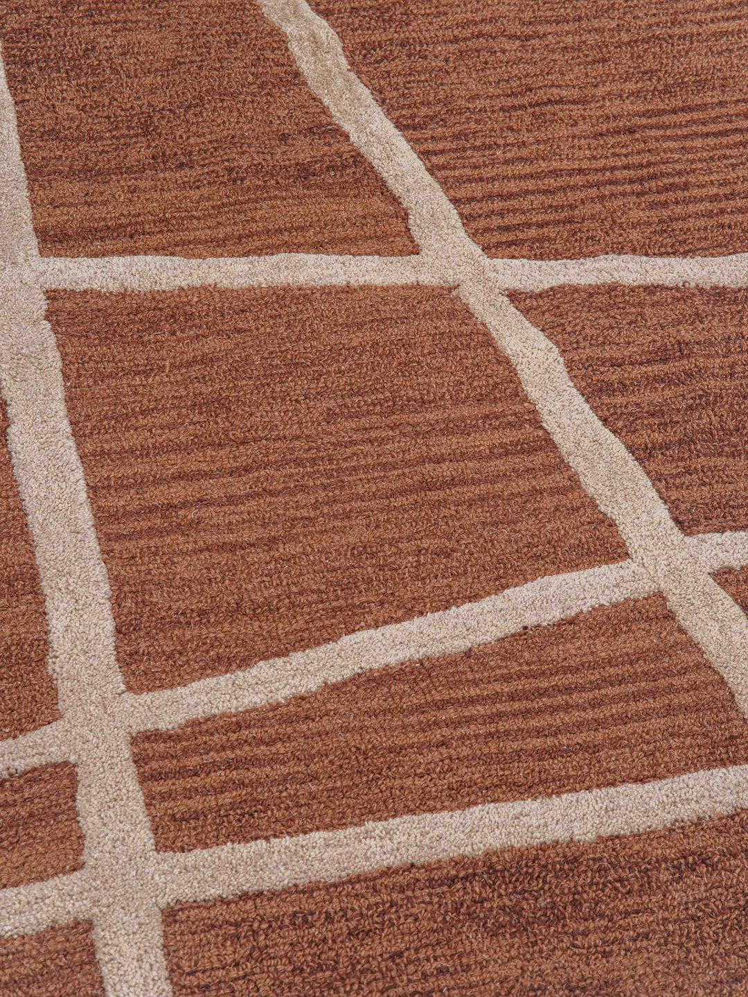 Hand Tufted Wool Area Rug Contemporary Black K02001