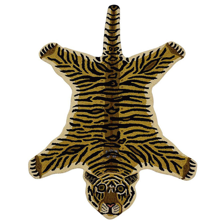 Hand Tufted Multicolor Wool Kids Rug – Tiger Design