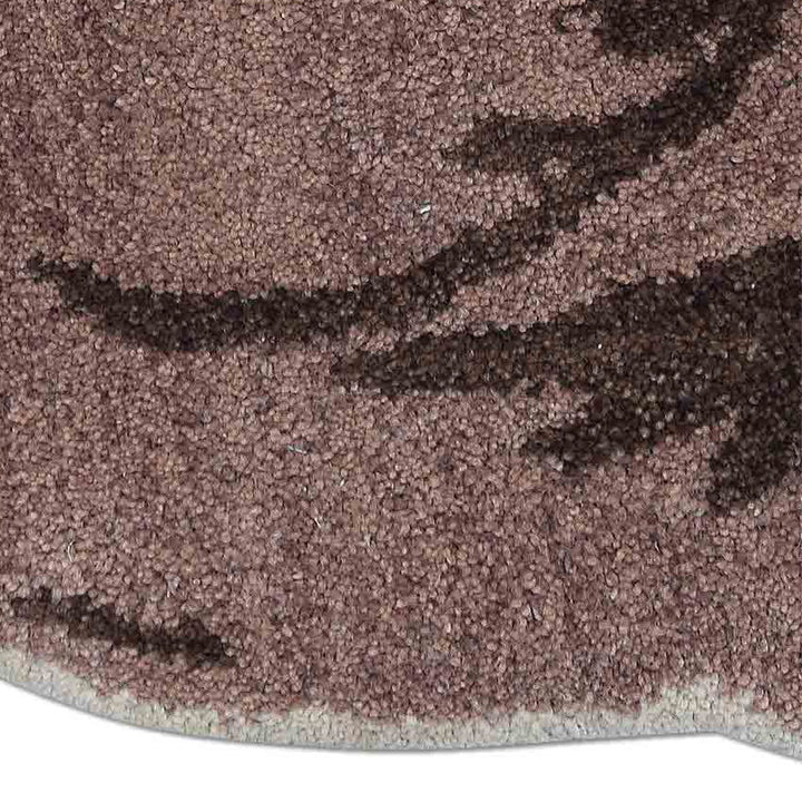 Camel Hand-Tufted Wool Kids Rug – Animal Shape Design