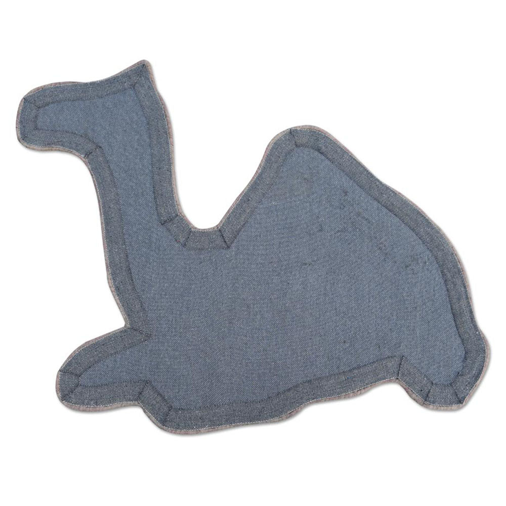 Camel Hand-Tufted Wool Kids Rug – Animal Shape Design