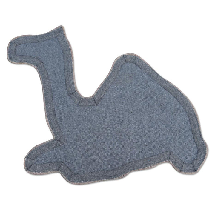 Camel Hand-Tufted Wool Kids Rug – Animal Shape Design
