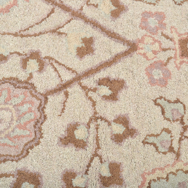 Hand Tufted Wool Area Rug Oriental Cream K05202