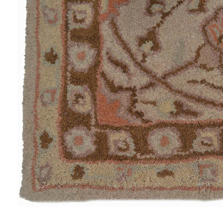 Hand Tufted Wool Area Rug Oriental Cream K05202
