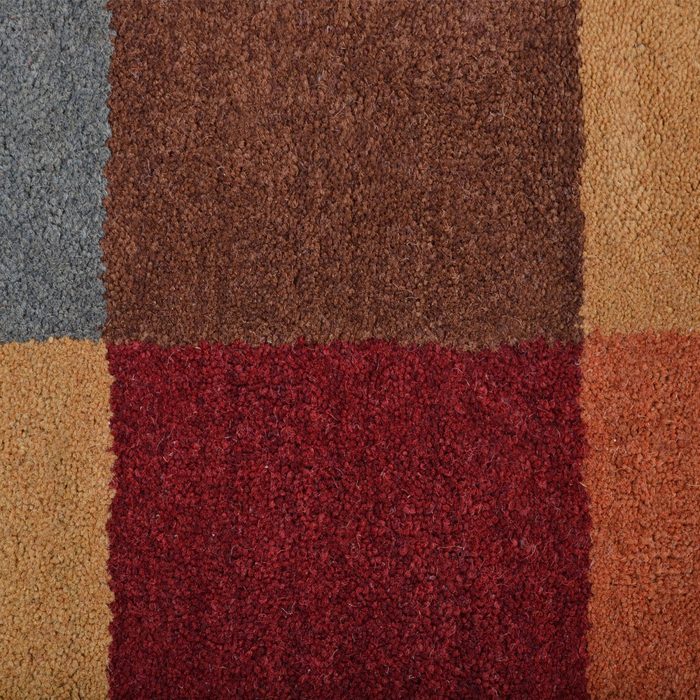 Hand Tufted Wool  Area Rug Contemporary Multicolor K11125849