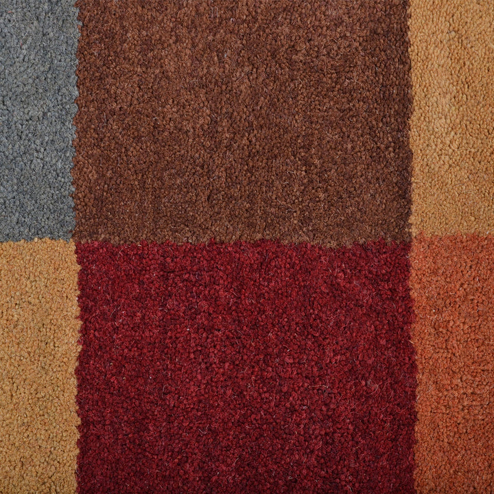 Hand Tufted Wool  Area Rug Contemporary Multicolor K11125849