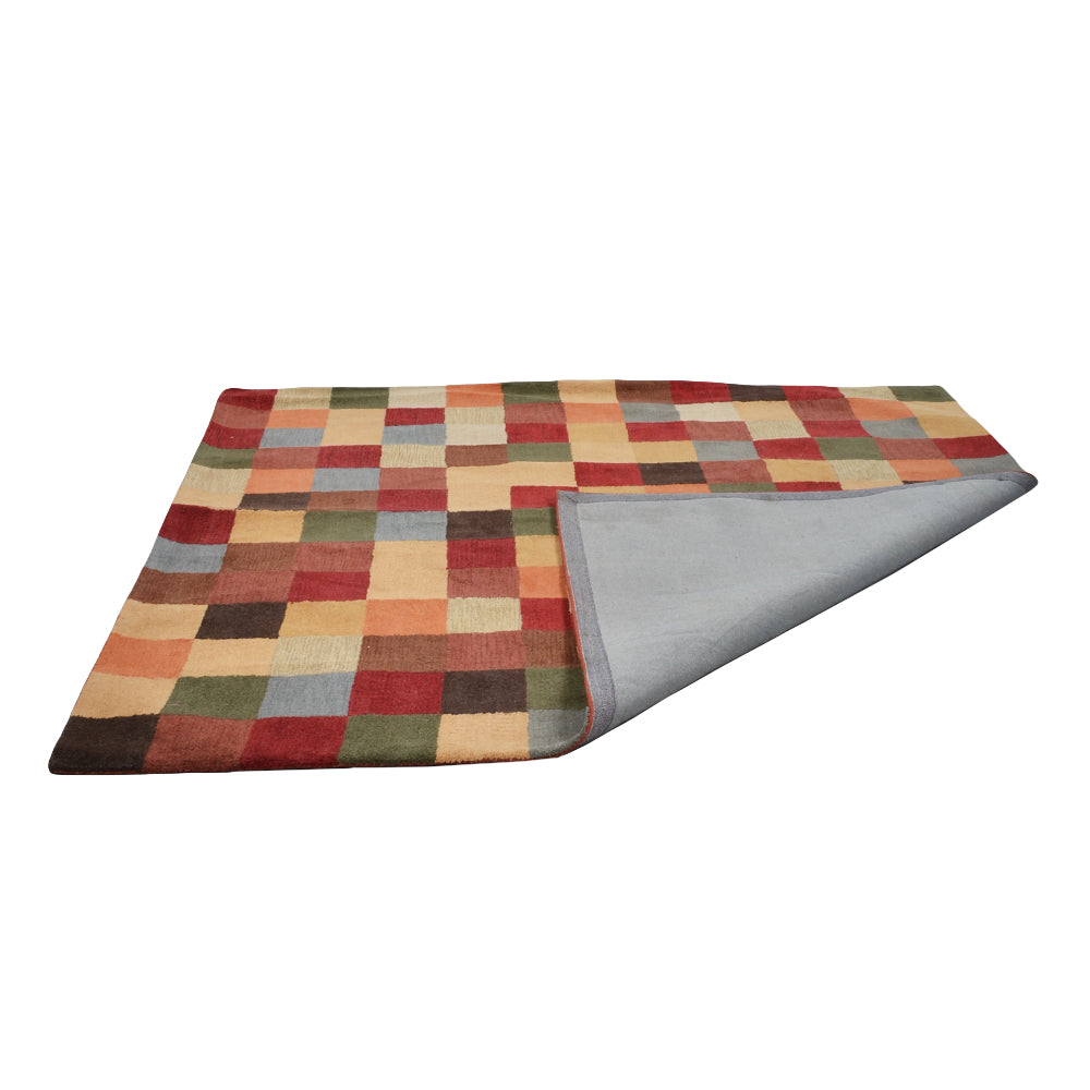 Hand Tufted Wool  Area Rug Contemporary Multicolor K11125849