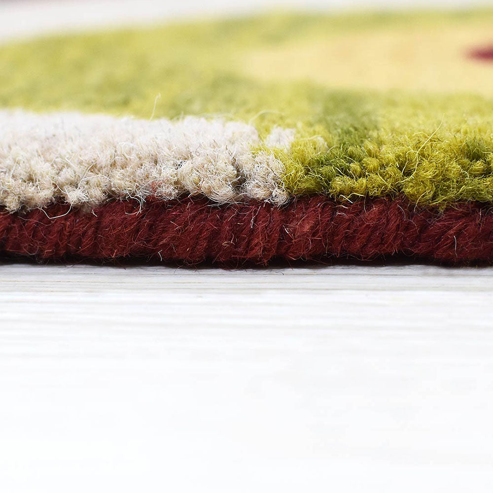 Hand Tufted Wool  Area Rug Contemporary Multicolor K11125849