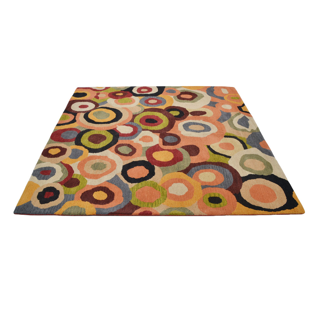 Hand Tufted Wool  Area Rug Contemporary Multicolor K11125849