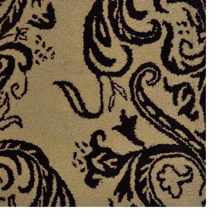 Hand Tufted Wool Area Rug Geometric Cream K2093044