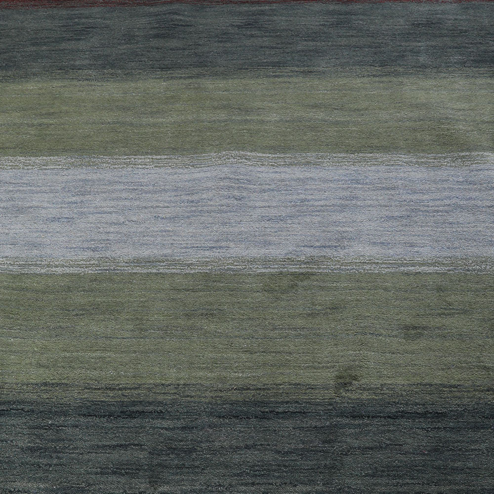 Hand Knotted Wool Area Rug Contemporary Multicolor L00098