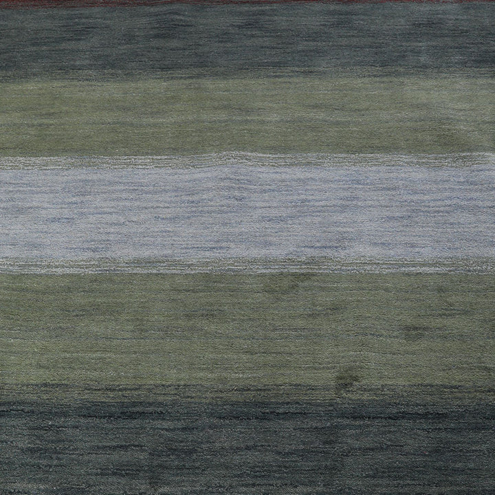 Hand Knotted Wool Area Rug Contemporary Multicolor L00098