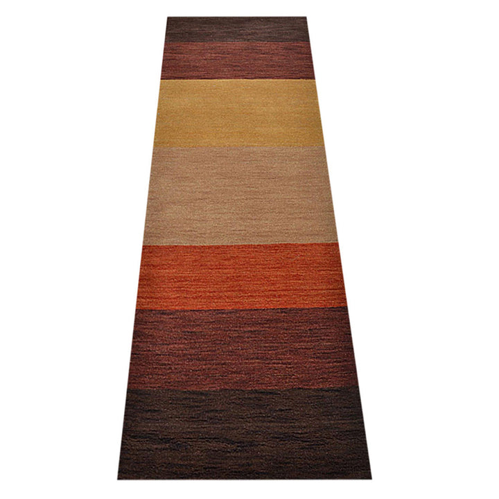 Hand Knotted Wool Area Rug Contemporary Multicolor L00098