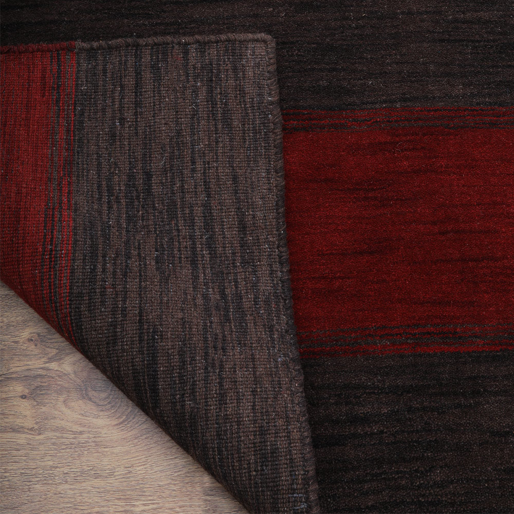 Hand Knotted Wool Area Rug Contemporary Multicolor L00098