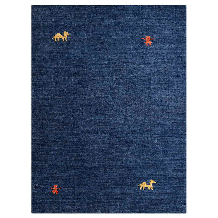 Hand Knotted Wool Area Rug Contemporary Beige L00100