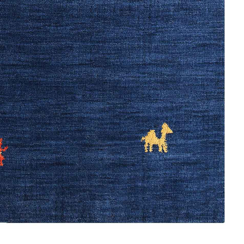 Hand Knotted Wool Area Rug Contemporary Beige L00100