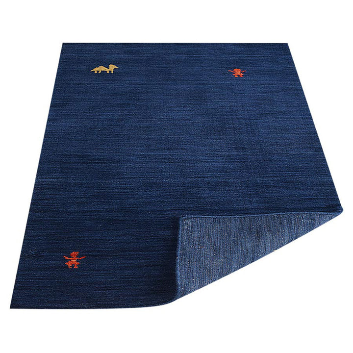 Hand Knotted Wool Area Rug Contemporary Beige L00100