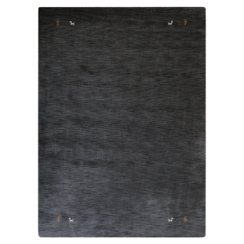 Hand Knotted Wool Area Rug Contemporary Beige L00100