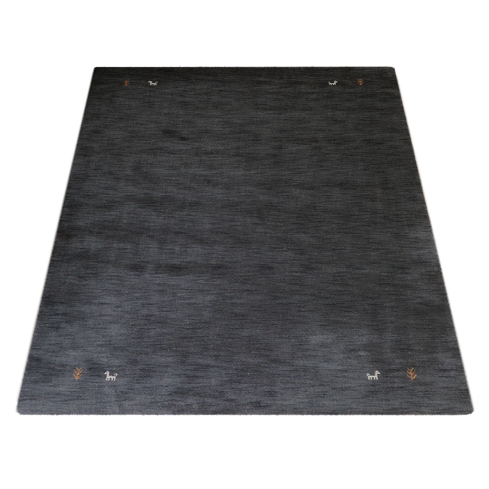 Hand Knotted Wool Area Rug Contemporary Beige L00100