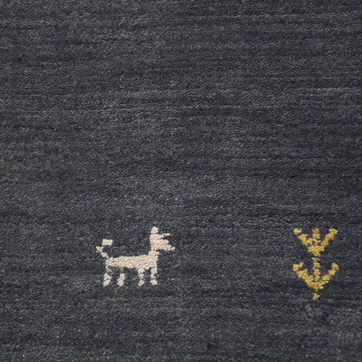 Hand Knotted Wool Area Rug Contemporary Beige L00100
