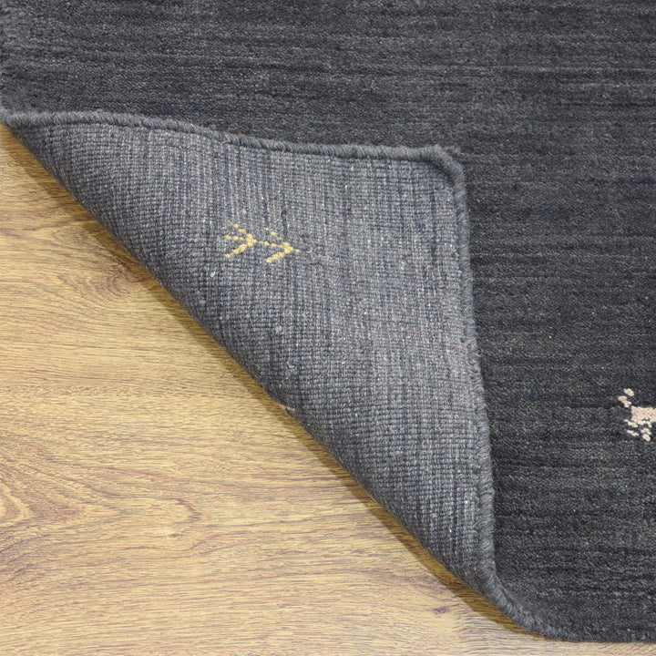 Hand Knotted Wool Area Rug Contemporary Beige L00100