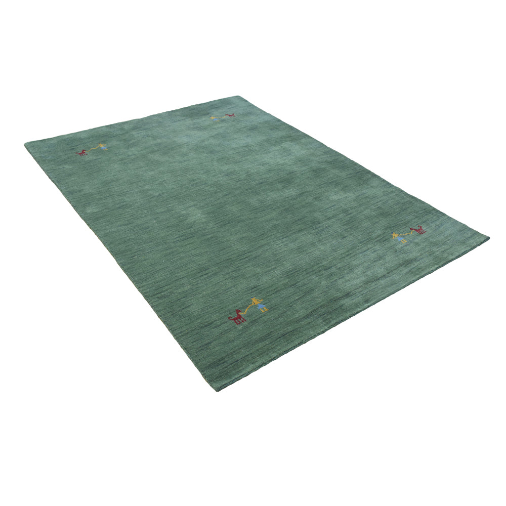 Hand Knotted Wool Area Rug Contemporary Beige L00100