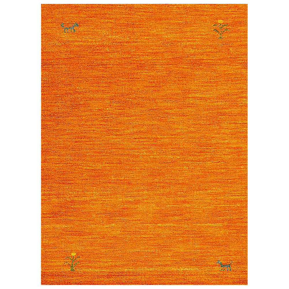 Hand Knotted Wool Area Rug Contemporary Beige L00100