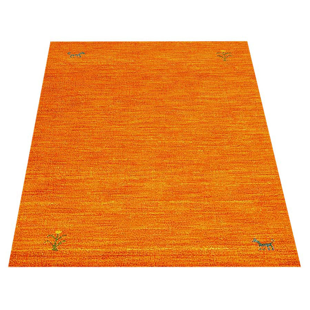 Hand Knotted Wool Area Rug Contemporary Beige L00100