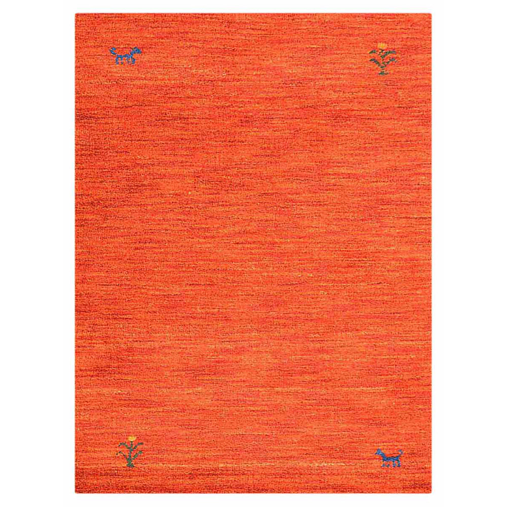 Hand Knotted Wool Area Rug Contemporary Beige L00100