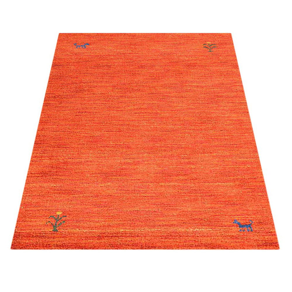 Hand Knotted Wool Area Rug Contemporary Beige L00100