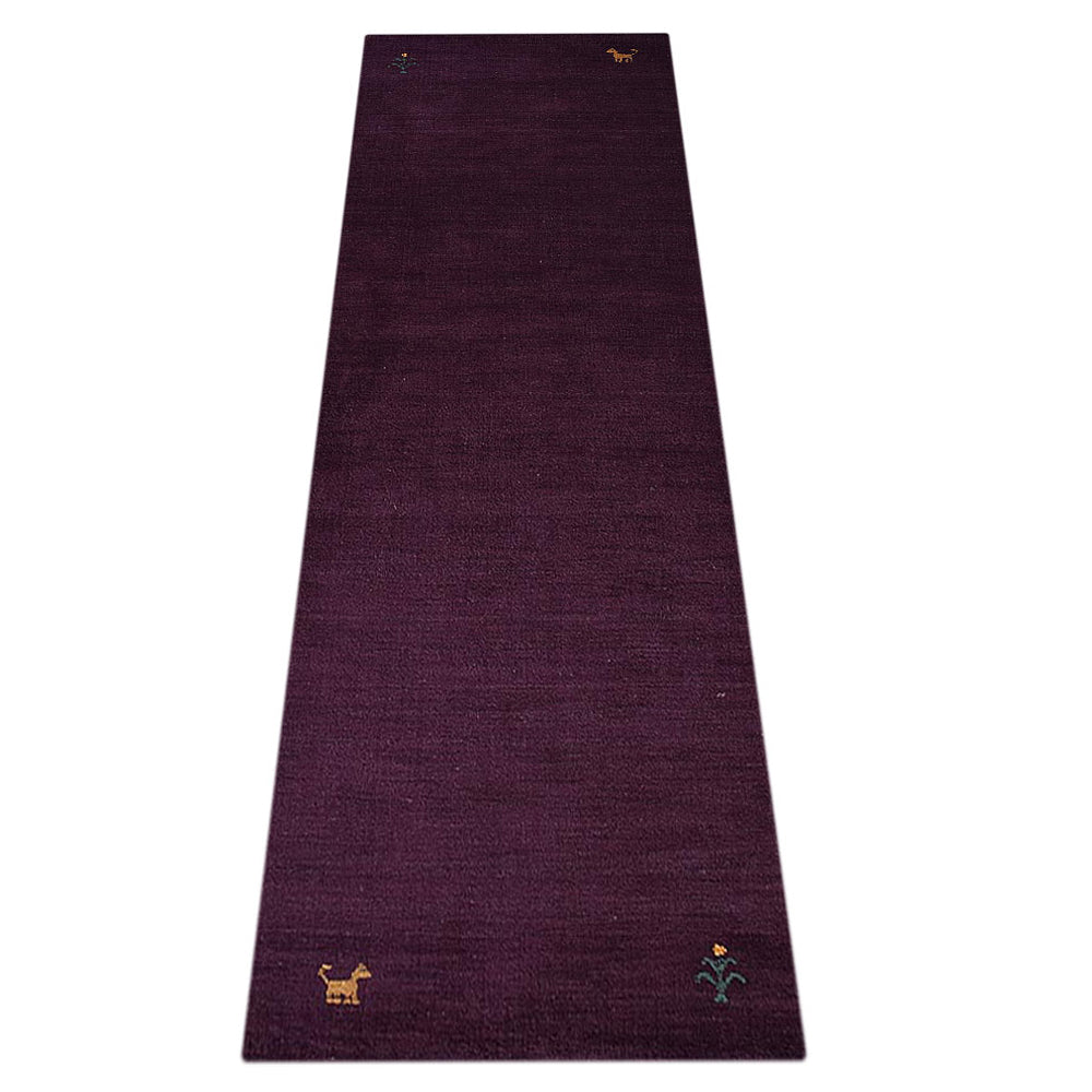 Hand Knotted Wool Area Rug Contemporary Beige L00100