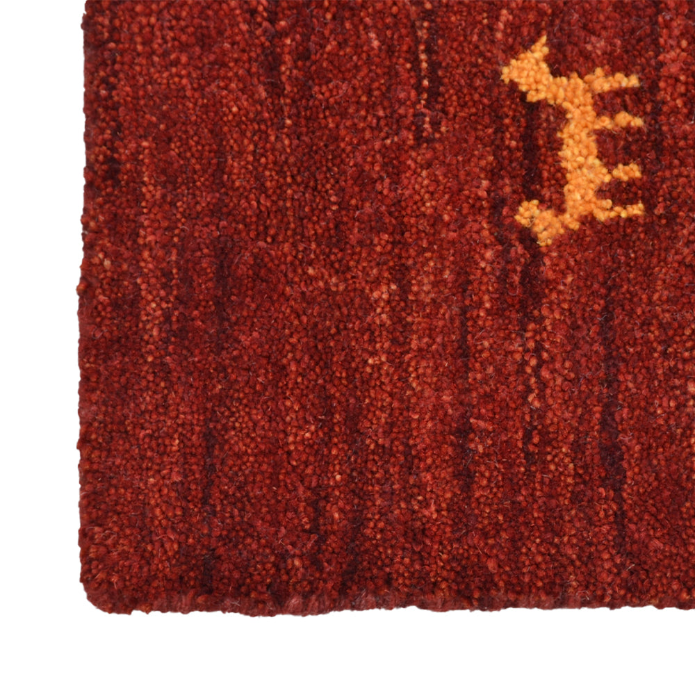 Hand Knotted Wool Area Rug Contemporary Beige L00100