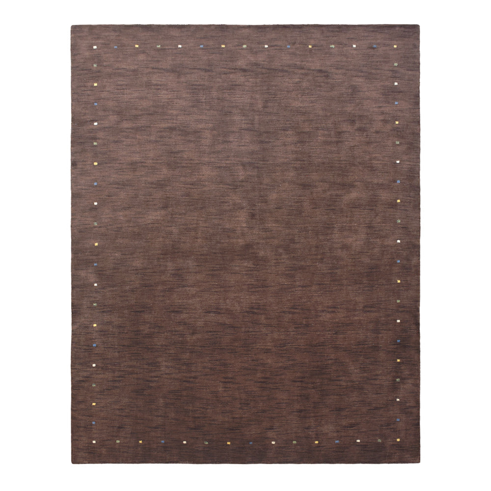 Hand Knotted Wool Area Rug Contemporary Beige L00102