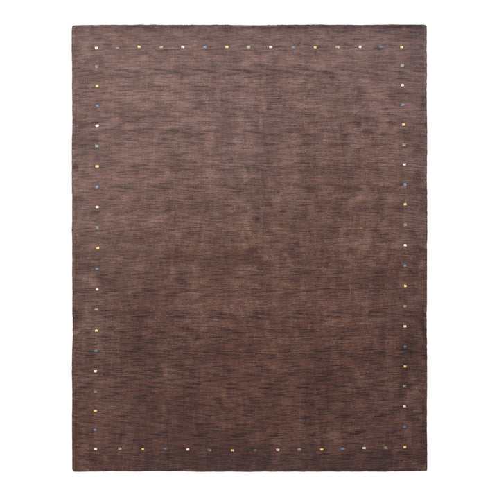 Hand Knotted Wool Area Rug Contemporary Beige L00102