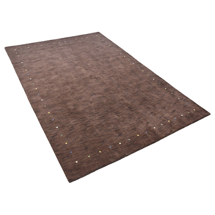 Hand Knotted Wool Area Rug Contemporary Beige L00102