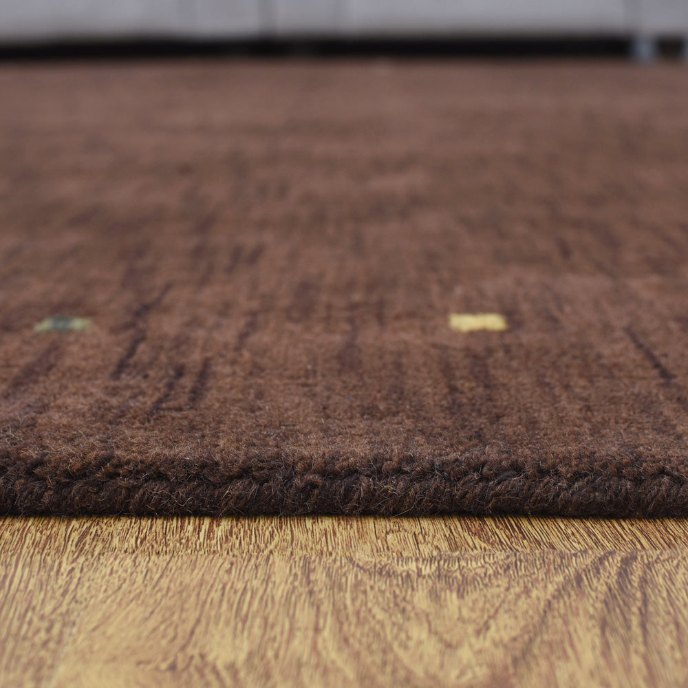 Hand Knotted Wool Area Rug Contemporary Beige L00102