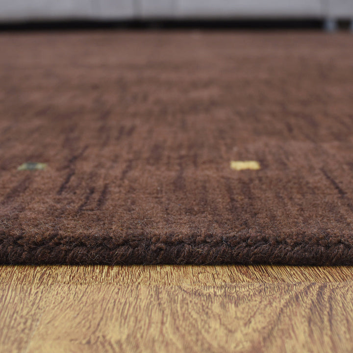 Hand Knotted Wool Area Rug Contemporary Beige L00102