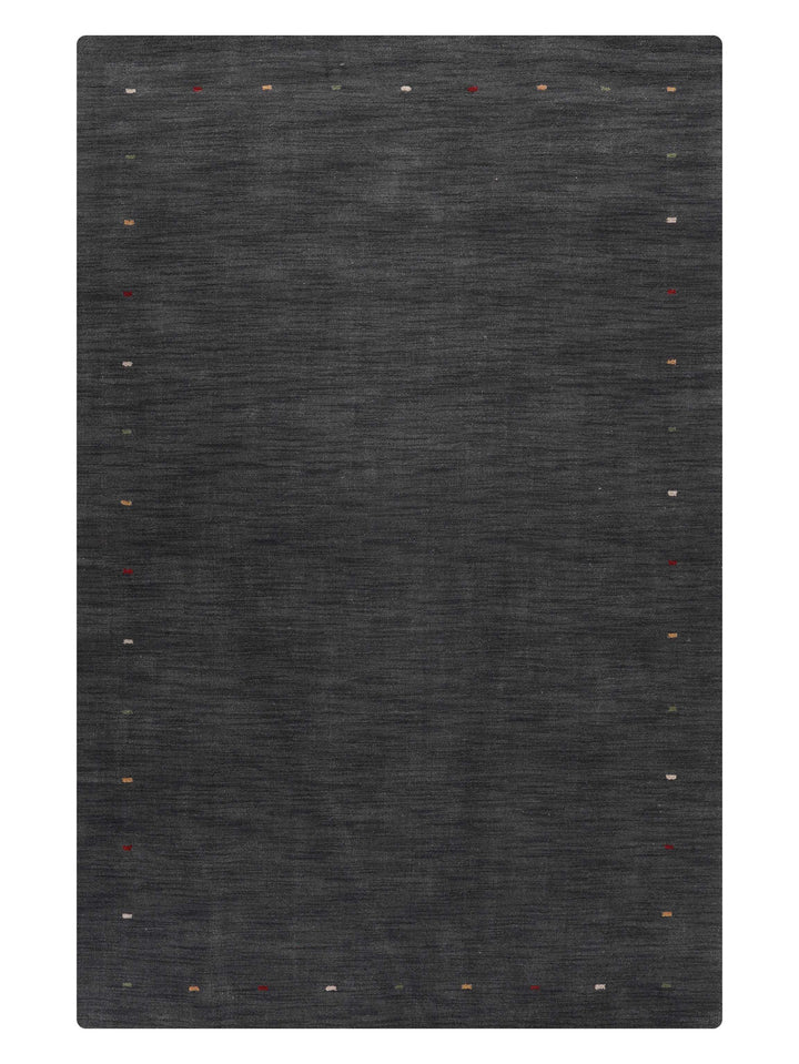 Hand Knotted Wool Area Rug Contemporary Beige L00102