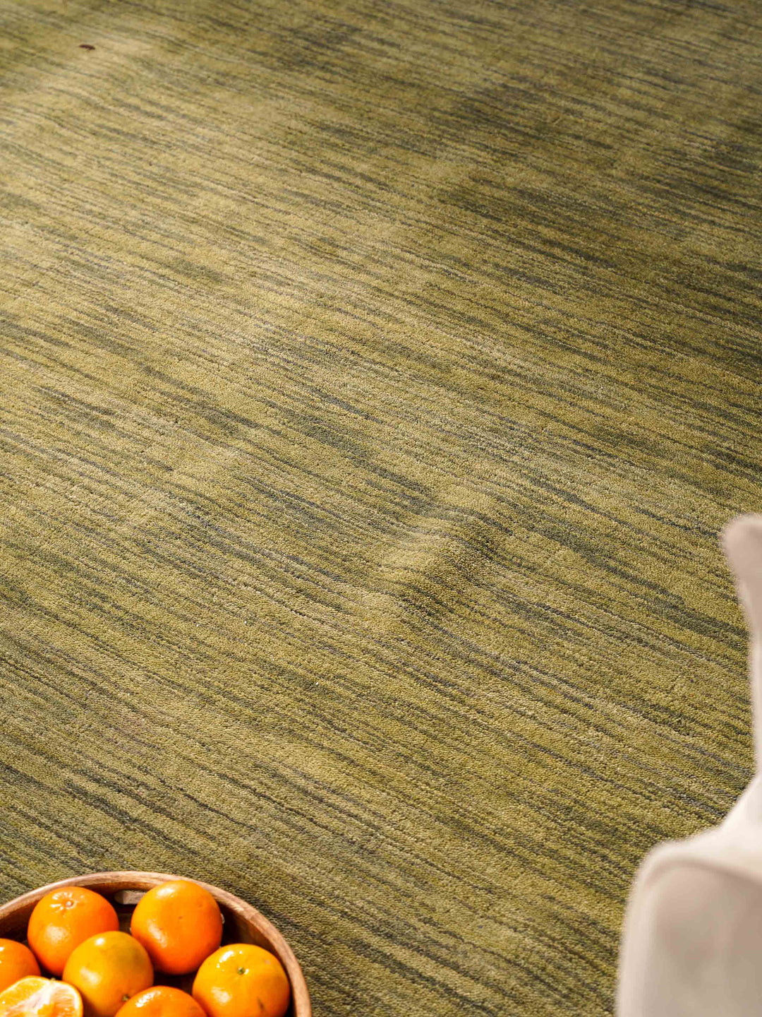 Hand Knotted Wool Area Rug Contemporary Beige L00102