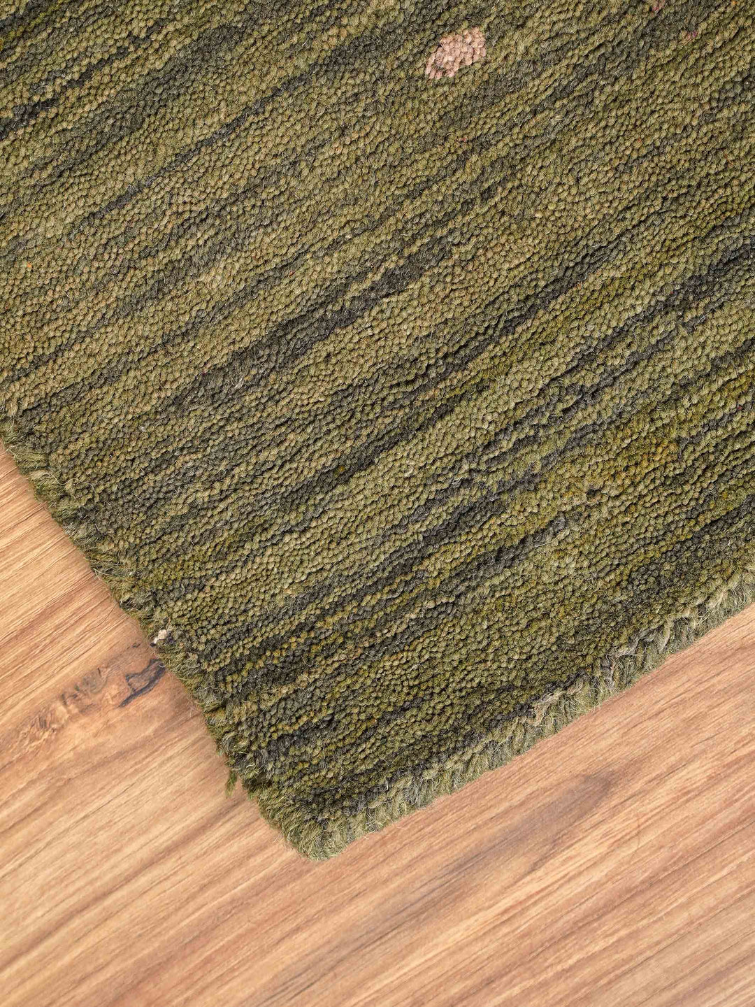 Hand Knotted Wool Area Rug Contemporary Beige L00102