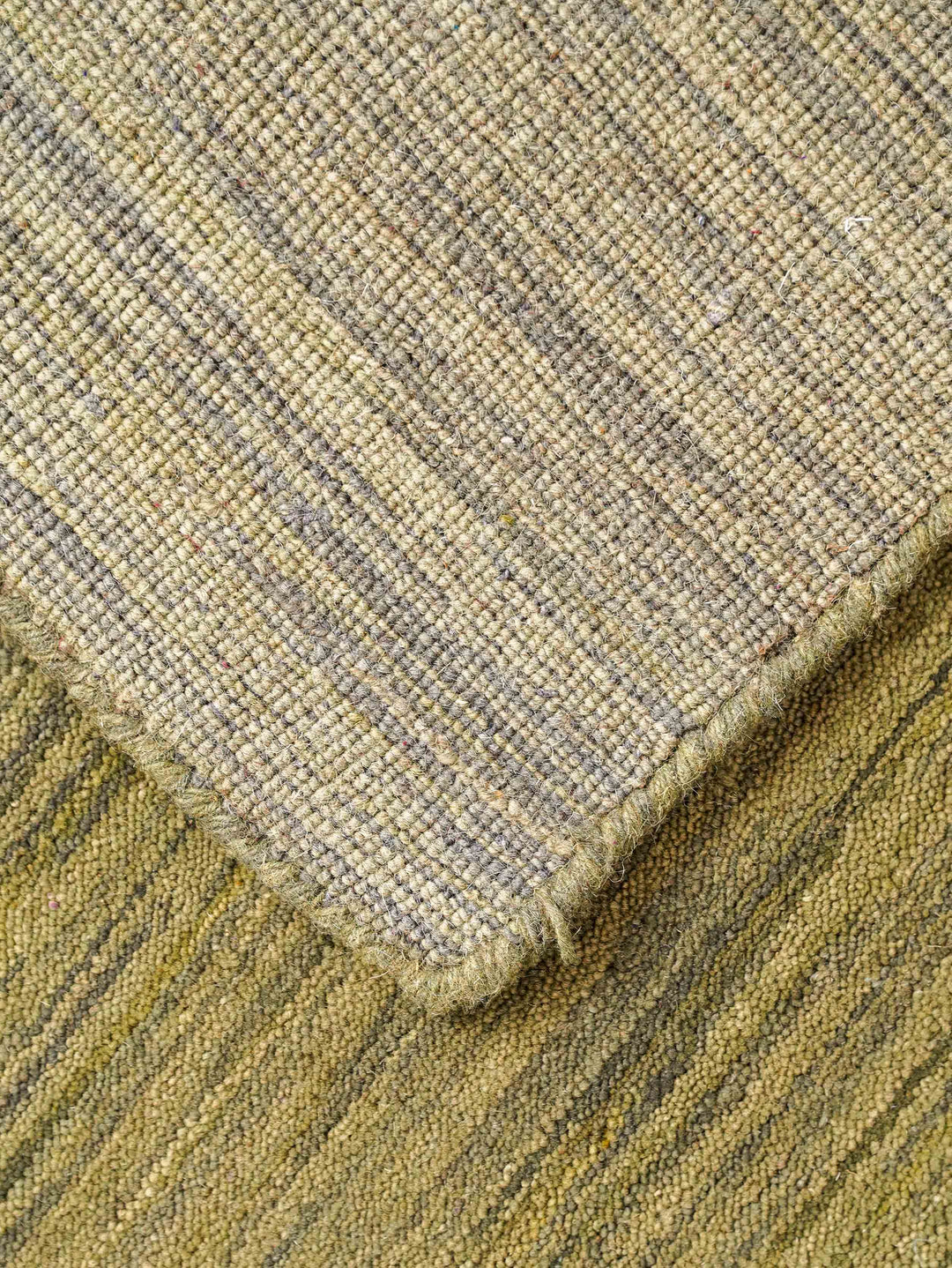 Hand Knotted Wool Area Rug Contemporary Beige L00102