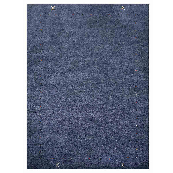 Hand Knotted Wool Area Rug Contemporary Beige L00109