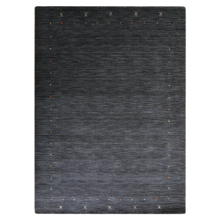 Hand Knotted Wool Area Rug Contemporary Beige L00109