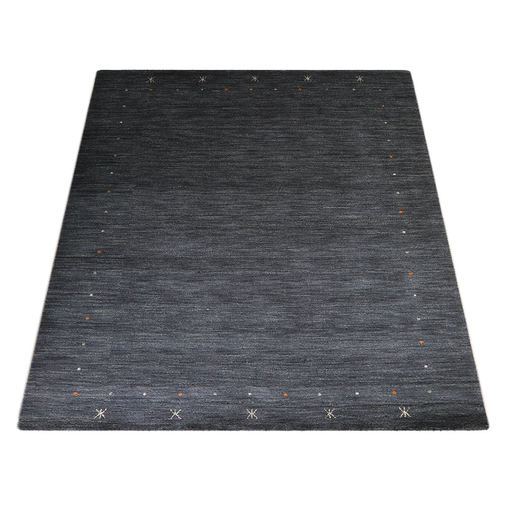 Hand Knotted Wool Area Rug Contemporary Beige L00109