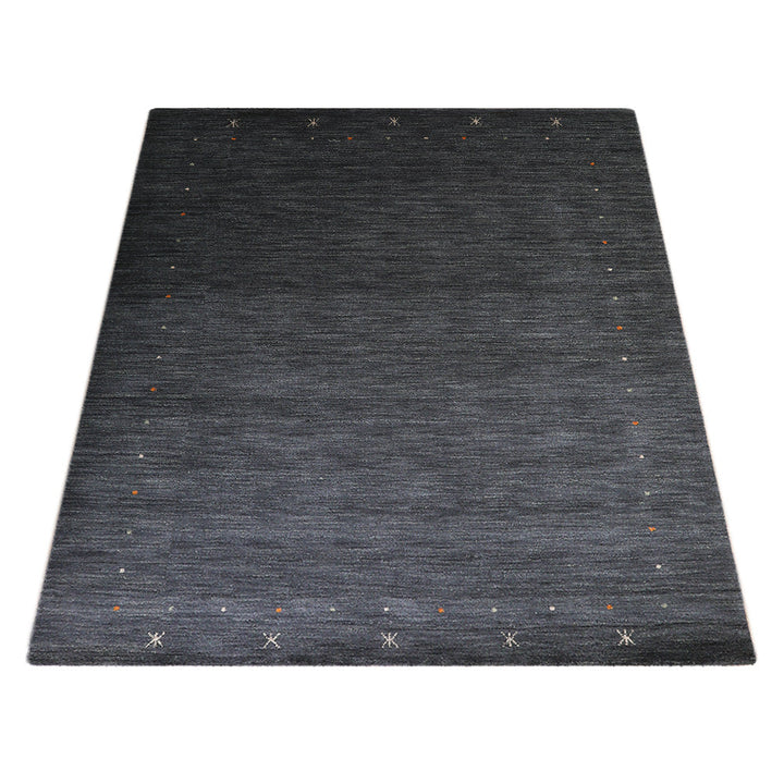 Hand Knotted Wool Area Rug Contemporary Beige L00109