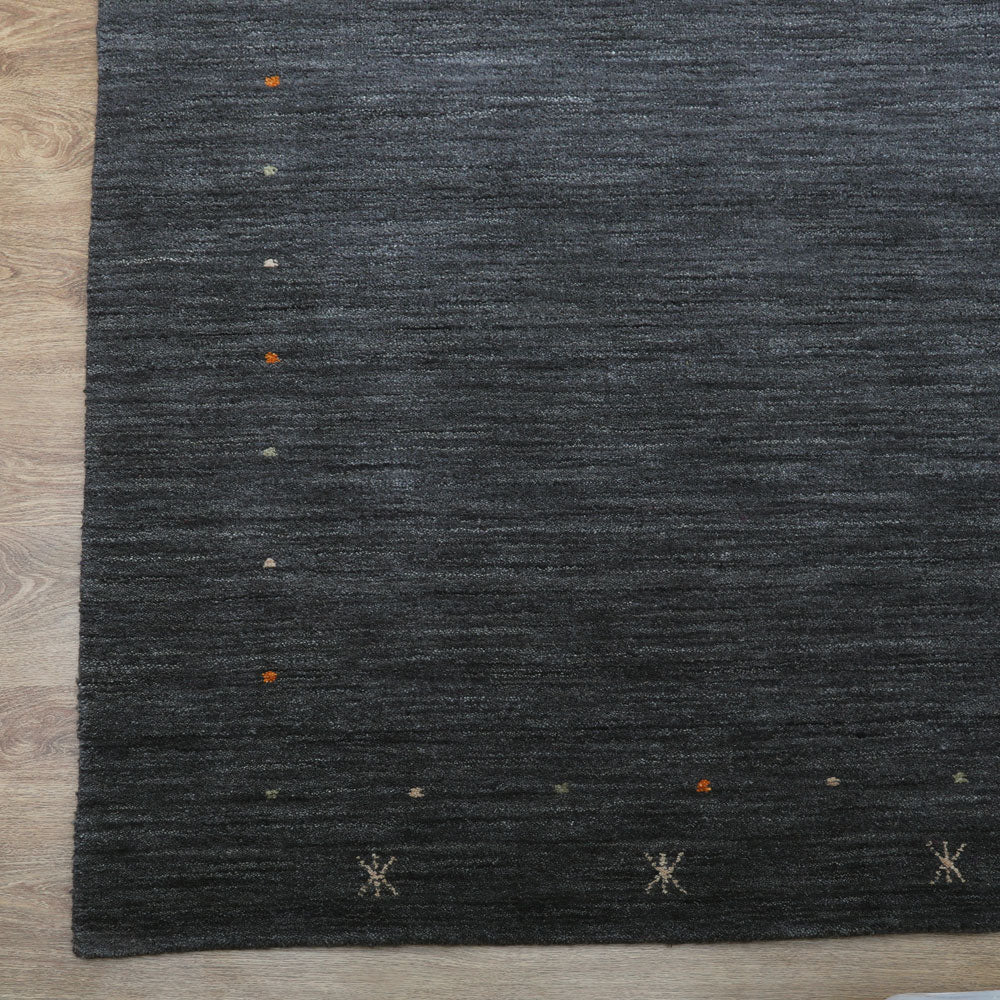 Hand Knotted Wool Area Rug Contemporary Beige L00109