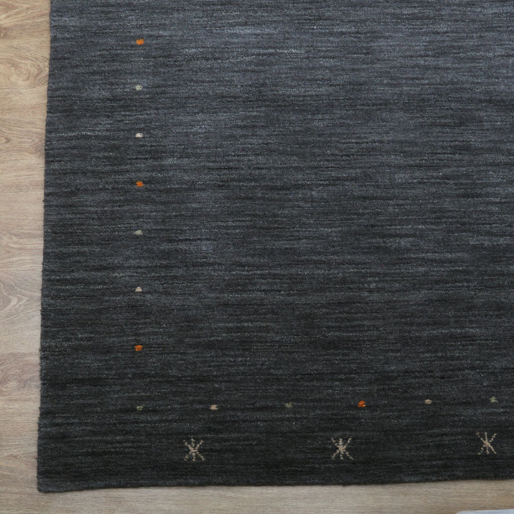 Hand Knotted Wool Area Rug Contemporary Beige L00109